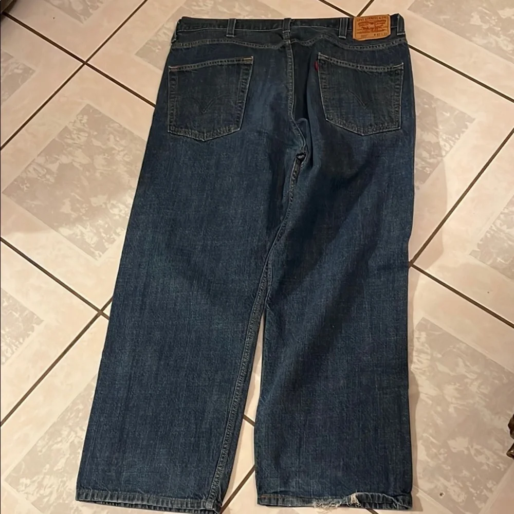 Levi's Blue Relaxed Loose Straight Jeans Size W42 L32